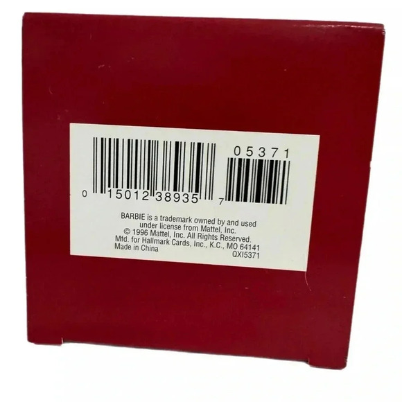 HOLIDAY BARBIE 1996 HALLMARK Ornament Victorian Dress Handcrafted Collector Item - Picture 6 of 13